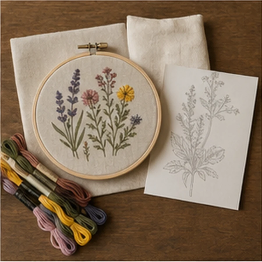 Wildflower Embroidery Kit