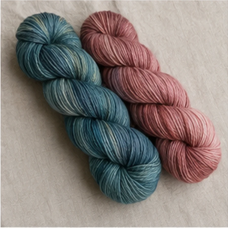 Hand dyed sock yarn at Riverbend Craft