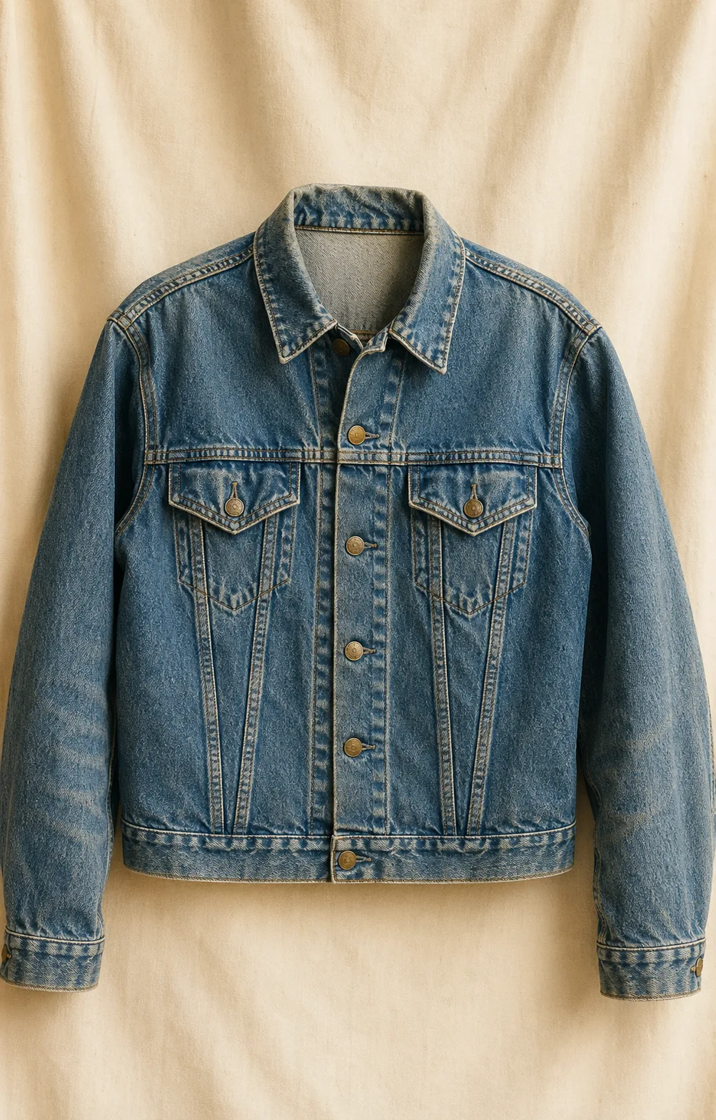 1970s denim jacket at Riverbend Thrift